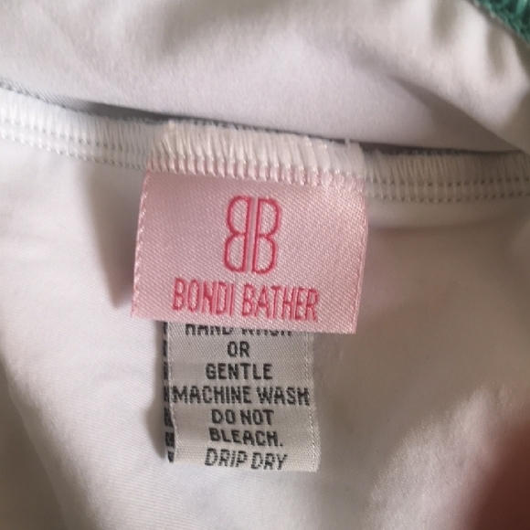 Elegant Blue Ruffled One-Piece Swimsuit - Picture 7 of 7